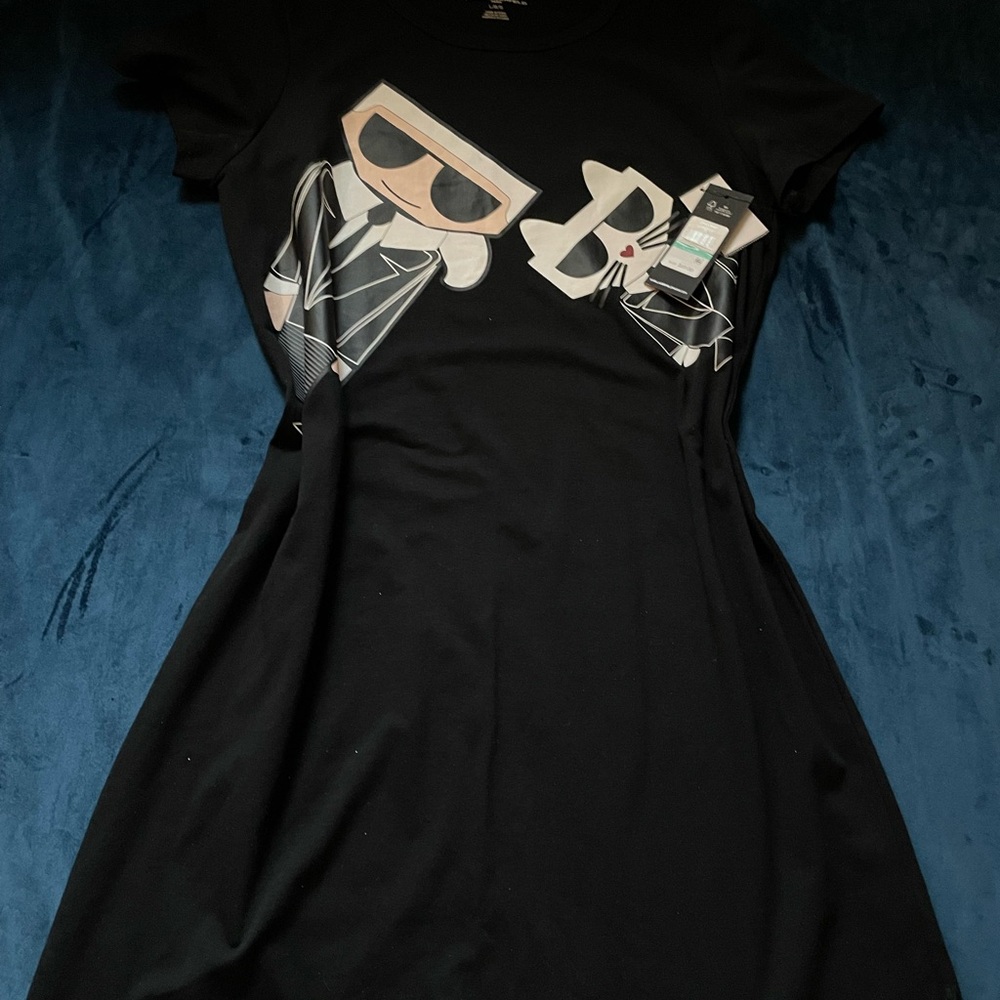 Karl Lagerfeld Black Mini Dress